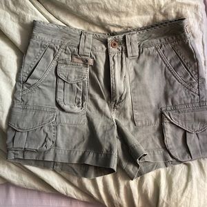 Ralph Lauren Polo Army Green Cargo Shorts size 6 Perfect Condition